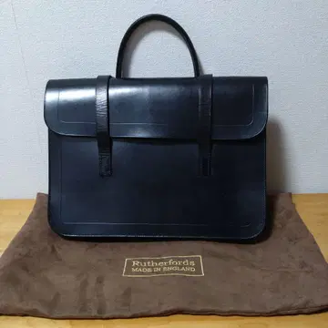Rutherfords 네이비 가죽 뮤직 백