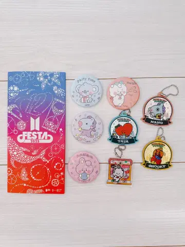 BTS 캔뱃지 키링 BTS FESTA 2025 팜플렛