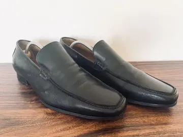 새상품급 블랙 가죽 슬립온 로퍼 27.0cm