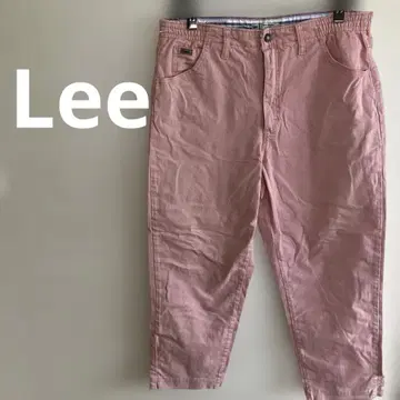Lee 핑크 캐주얼 팬츠 허리밴딩 루즈한 사이즈