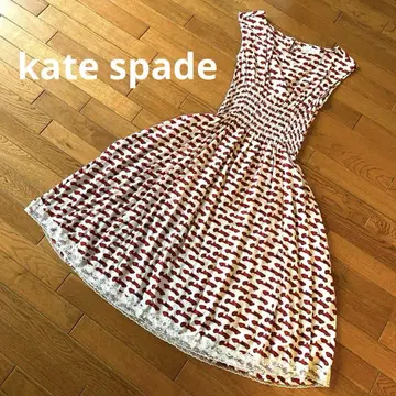kate spade new york 슬리브리스 원피스 스포츠카 패턴