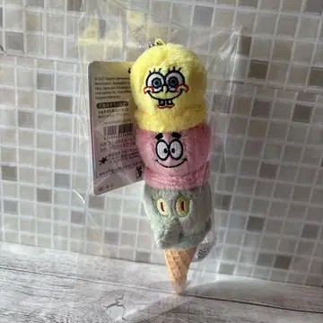 PLAZA 스펀지 밥 볼 체인 마스코트 3줄 아이스