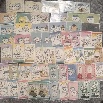 치이카와 데코 스티커 1 2 세미 컴프 59장 세트