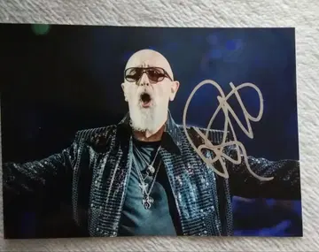 Judas Priest Rob Halford 친필 사인 포함 사진