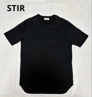 STIR 스티어 티셔츠 반팔 블랙 면100% 일본제