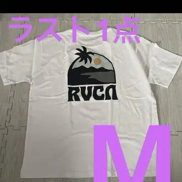 신상품 인기 RVCA 루카 반팔 티셔츠 빅 로고 백 프린트 M