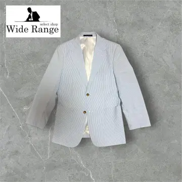 Wide Range 와이드 레인지 시어서커 자켓 스트라이프 2 버튼