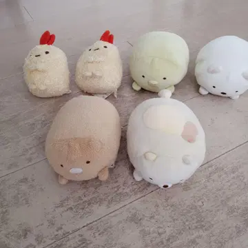 귀여운 봉제 인형 세트