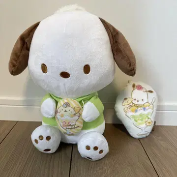산리오 제일복권 포차코 폼폼푸딩 봉제 인형 쿠션 마스코트