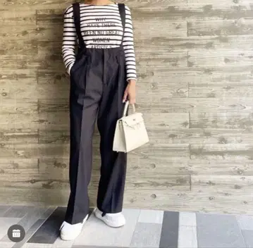 Cygne 시뉴 Moss 서스펜더 팬츠/네이비