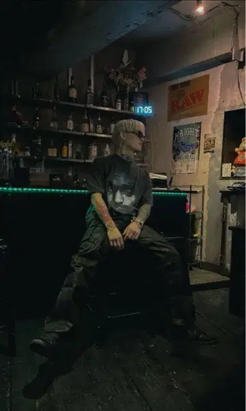 히라모토 렌 가죽 코팅 카고 팬츠 M