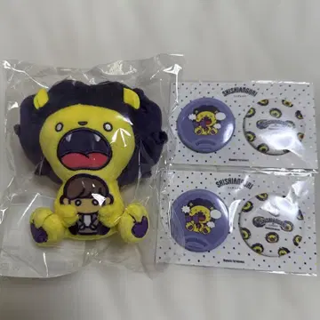 후루카와 신 시시앙구리 봉제 인형 (안기 ver.) 캔뱃지
