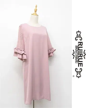 ZO-M372/새상품급 RUIRUE BOUTIQUE 무릎 기장 원피스 L