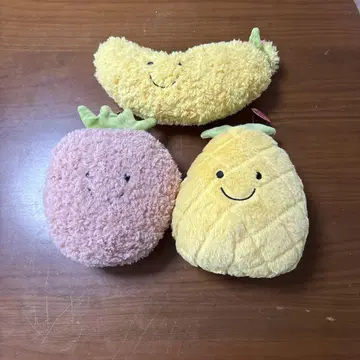 후르츠 봉제 인형 3개 세트