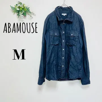 ABAMOUSE 여성용 (M) 데님 셔츠 긴팔