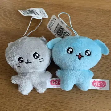 체고심 고양이 고심 강아지 고심 봉제 인형 마스코트 2개 세트