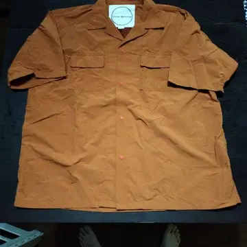 BURLAP OUTFITTER 반팔 셔츠 L 오렌지
