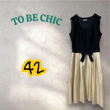 TO BE CHIC 투 비 시크 스트라이프 플레어 원피스 42