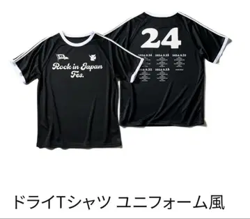 록킨 Rock in Japan 드라이 티셔츠 유니폼 스타일 블랙 XL
