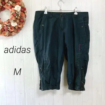아디다스 하프 팬츠 빈티지 00s M 네이비 얇은 소재