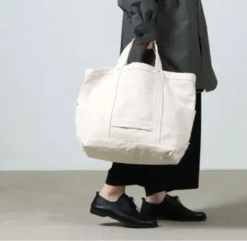 YAECA 야에카 토트백 숄더 화이트 화이트 컬러 캔버스 대용량