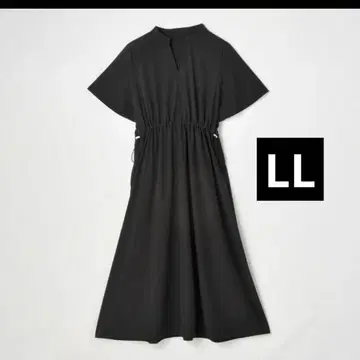 시마무라 오카다 유리 허리 드로스트 원피스 LL 블랙
