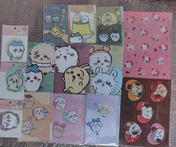 치이카와 세리아 캔두 클리어 파일 지퍼 봉투 가나