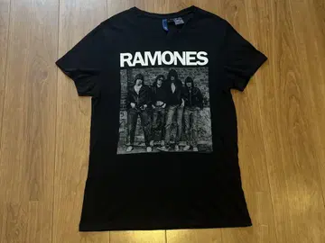 RAMONES 밴드 빈티지풍 티셔츠 여성용 S 사이즈 블랙