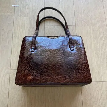 브라운 거북이 바람 핸드백