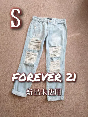 FOREVER 21 포에버21 새상품 데미지 데님 S 여성용