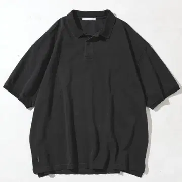 퍼스트 핸드 데미지 가공 오버 사이즈 피케 셔츠 블랙 L