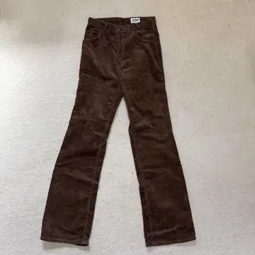 Wrangler 코듀로이 플레어 팬츠 브라운