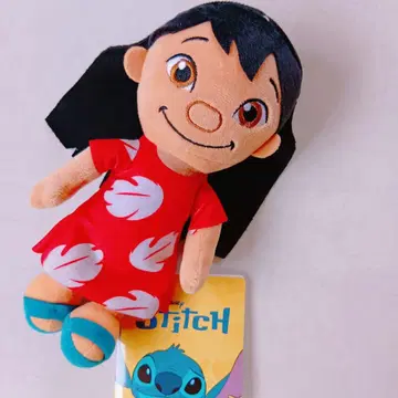 디즈니 릴로 봉제 인형 빨간색