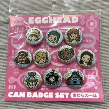 ONE PIECE EGGHEAD 아이콘 미니 캔뱃지 밀짚모자 일당 세트