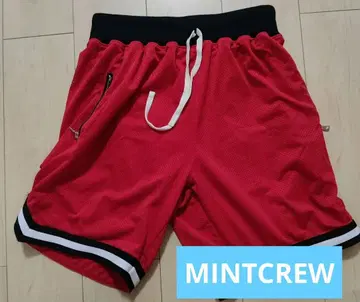 MINTCREW 바스켓 팬츠 레드
