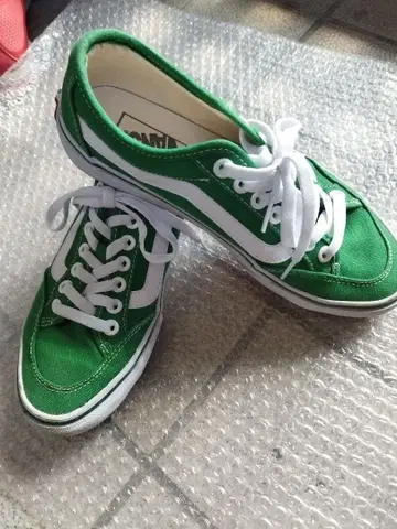 VANS 오프 더 월 스니커즈 그린 반스 새상품급 25cm