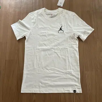 Jordan 화이트 티셔츠 로고
