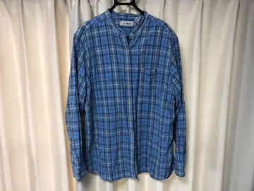 90's L.L.Bean 린넨 코튼 스탠드 카라 긴팔 셔츠