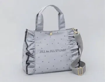 JILLSTUART 프릴 토트 무크 부록 하트 무늬 그레이 숄더