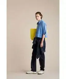 THE SHINZONE 더 신존 CROPPED SHEER SHIRT