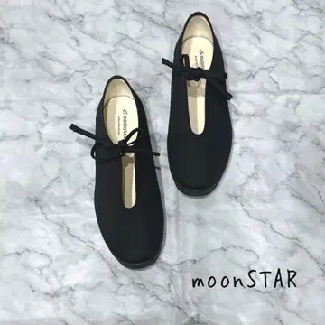 MOONSTAR 라이트 프림 플랫 리본 블랙 일본제 24cm