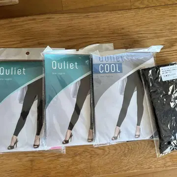 Quliet 스키니 레깅스 3팩 블랙