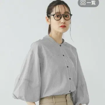 글로벌 워크 소매 벌룬 블라우스