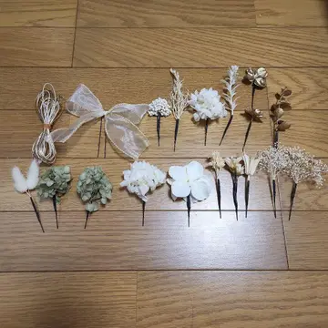 머리 장식 헤어 액세서리 꽃 장식 성인식