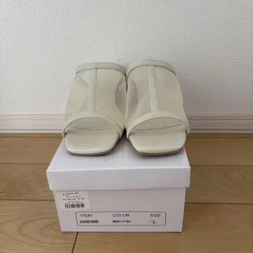 아이보리 오픈토 샌들 L 사이즈