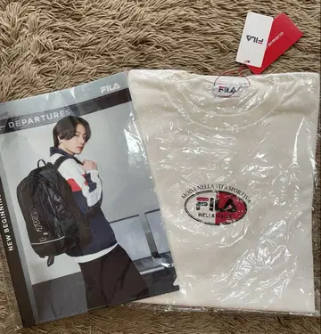 휠라 BTS 착용 티셔츠 & 클리어 파일 2021 정국