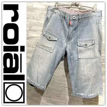 ROIAL 로이알 컷오프 하프 팬츠 데님 서핑