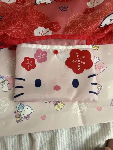 헬로키티 에코백 일본풍 패턴 미사용 새상품
