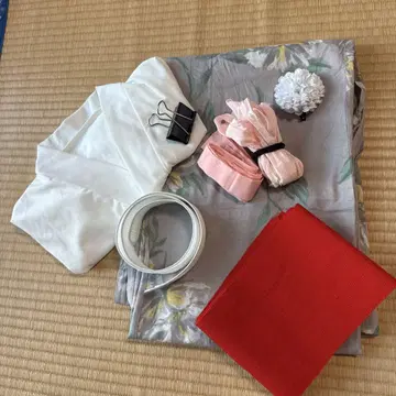 꽃무늬 유카타, 오비, 액세서리 세트