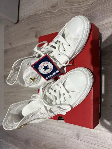 새상품! CONVERSE 컨버스 골드 스터드 25.5 하이컷